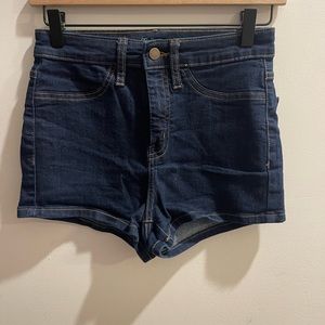 Wild Fable High Rise Stretchy Short Dark Wash-4